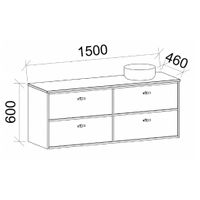TIMBERLINE TARO CUSTOM WALL HUNG VANITY (ALL SIZING)