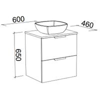 TIMBERLINE SUTHERLAND HOUSE CUSTOM WALL HUNG VANITY (ALL SIZING)