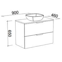TIMBERLINE SUTHERLAND HOUSE CUSTOM WALL HUNG VANITY (ALL SIZING)