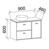 TIMBERLINE TAKANO CUSTOM WALL HUNG VANITY (ALL SIZING)