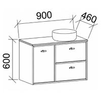 TIMBERLINE TAKANO CUSTOM WALL HUNG VANITY (ALL SIZING)