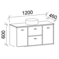 TIMBERLINE TAKANO CUSTOM WALL HUNG VANITY (ALL SIZING)