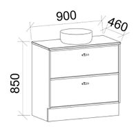 TIMBERLINE TARO CUSTOM FLOOR STANDING VANITY (ALL SIZING)