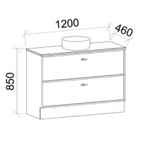 TIMBERLINE TARO CUSTOM FLOOR STANDING VANITY (ALL SIZING)