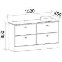 TIMBERLINE TARO CUSTOM FLOOR STANDING VANITY (ALL SIZING)