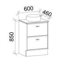 TIMBERLINE TARO CUSTOM FLOOR STANDING VANITY (ALL SIZING)
