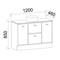 TIMBERLINE TAKANO CUSTOM FLOOR STANDING VANITY (ALL SIZING)