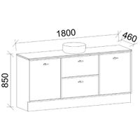TIMBERLINE TAKANO CUSTOM FLOOR STANDING VANITY (ALL SIZING)