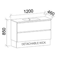 TIMBERLINE ELEMENTAL PLUS WALL HUNG / FLOOR STANDING VANITY (MULTIPLE SIZES AVAILABLE)
