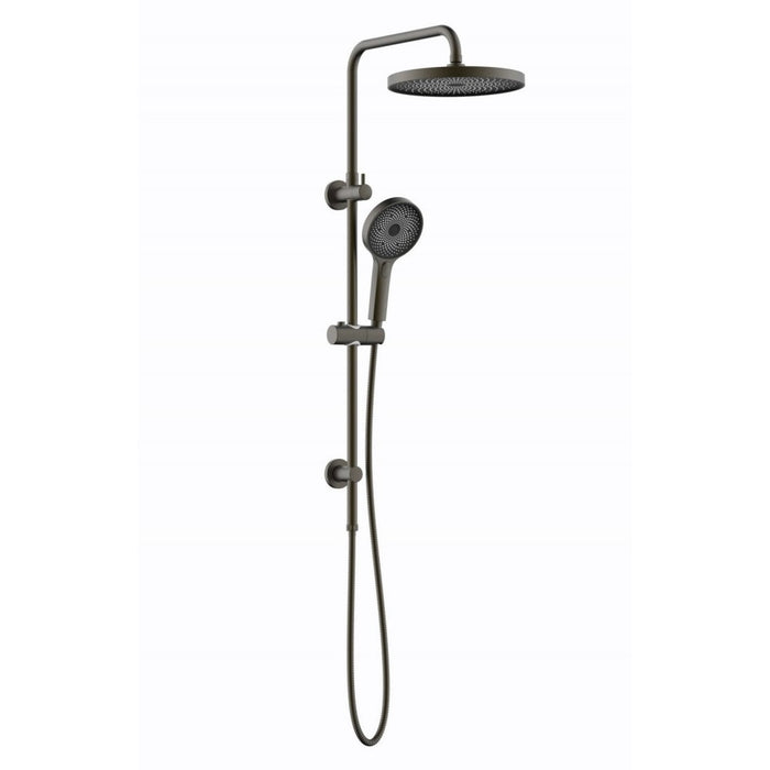 Linkware The Gabe Round Twin Shower With Adjustable Slide Rail