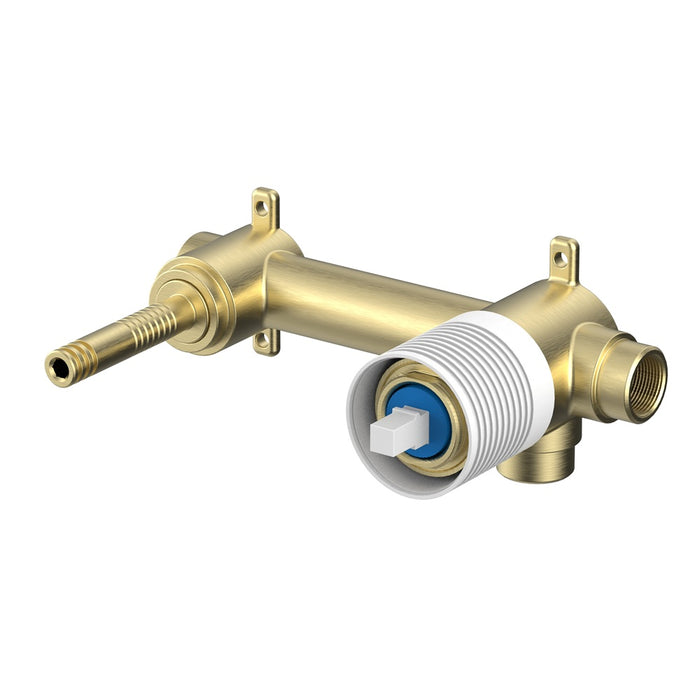 ACL Linie Solid Brass Fluted Wall Basin Mixer