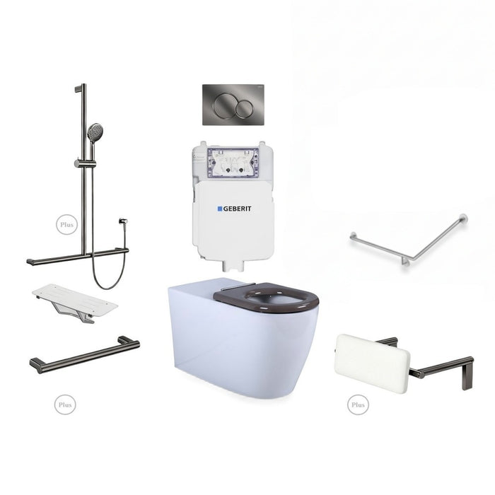Disable Plus Package 40° Without Basin & Mixer Premium Finish Upgrade - Left Hand
