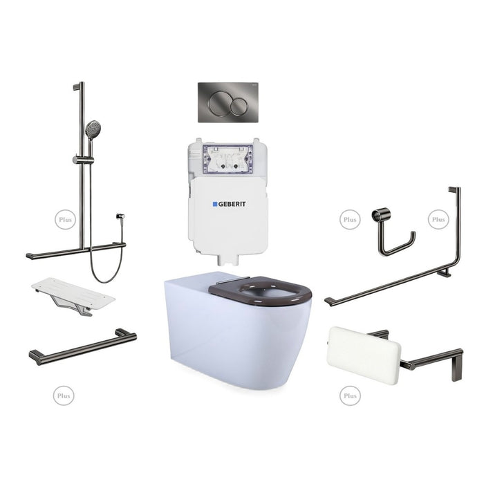 Disable Plus Package 90° Without Basin & Mixer Premium Finish Upgrade - Left Hand