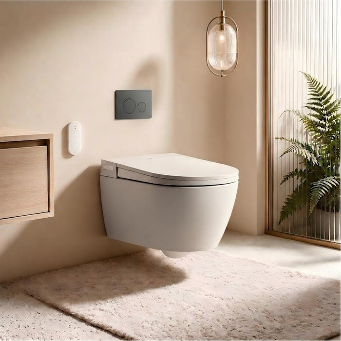 590*400*425mm Lafeme Sesto Rimless Wall Hung Minimalist Smart Toilet Suite With Advanced Self-Cleaning