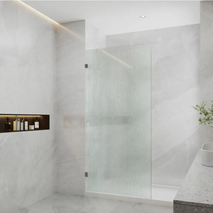 800-1200mm Covey Narrow line Glass Frameless Walk-In Single Panel Curved Corner Shower Screen