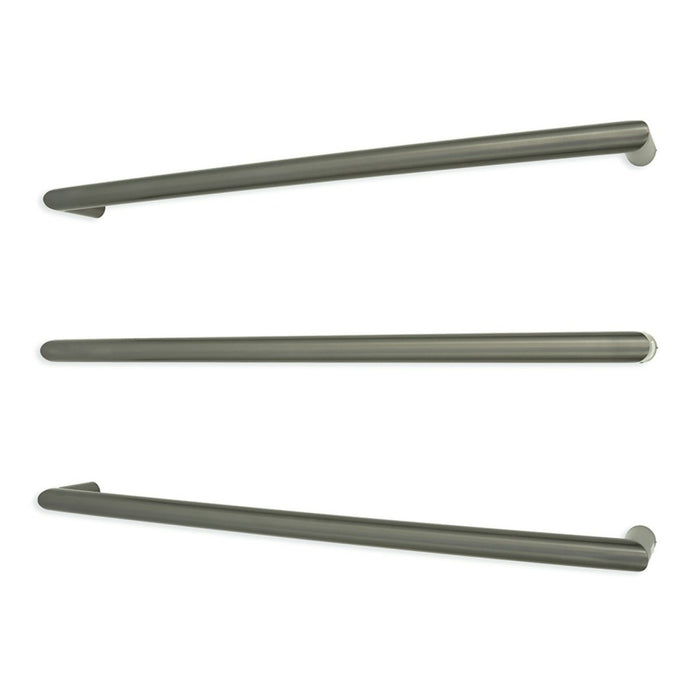 800*32mm Radiant 304 Stainless Steel Low Voltage Single Round Heated Towel Rail