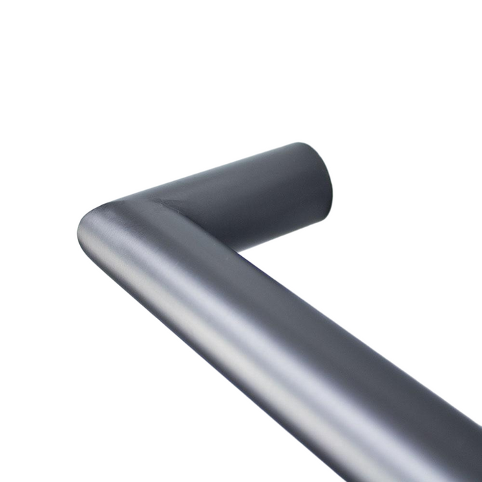 800*32mm Radiant 304 Stainless Steel Low Voltage Single Round Heated Towel Rail