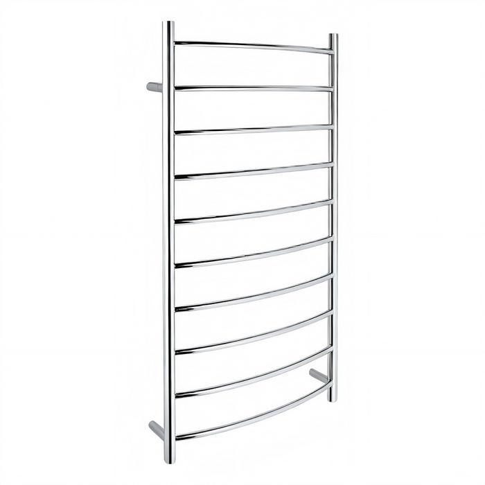 1150*600*145mm 10 Round Bars Heated Towel Rail With Chrome Stainless Steel (304) With Polished Finish