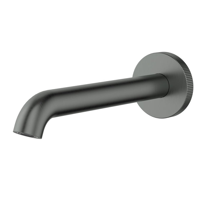 180mm Ikon Linie Brushed Nickel/Matt Black/Gunmetal Grey/Brushed Gold Solid Brass Round Spout - HD reno