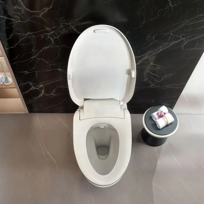 680*380*752mm Kohler Veil Ceramic Gloss White Rimless With Electronic Bidet Seat Smart Toilet