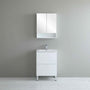 600-1500*460mm Riva White Freestanding With Legs Bathroom Vanity - Cabinet Only and Ceramic / Stone Top Available