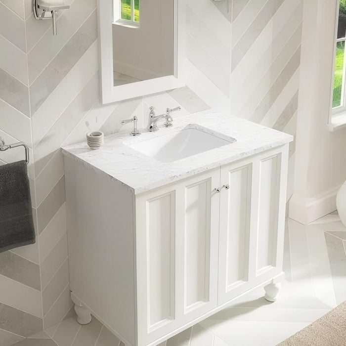 540-640*420*180mm Kohler Caxton Gloss White Ceramic Rectangle With Overflow Under-Mount Basins