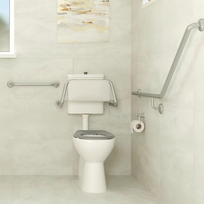 Fienza Accessible Toilet Care Kit With Left-Hand 40° Rail