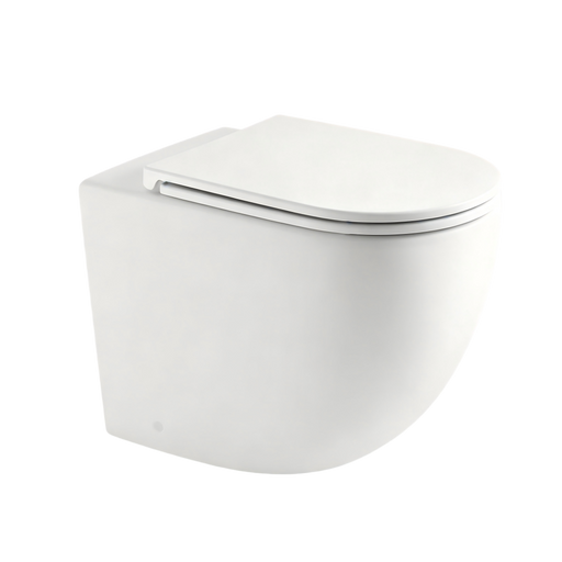 570*360*410mm Mercio Norton99 Matt White Mercio Quiet Wall-Faced Floor Toilet & Geberit Alpha Cistern & Button