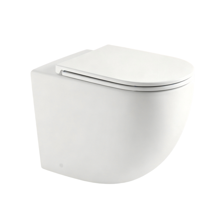 570*360*410mm Mercio Norton99 Matt White Mercio Quiet Wall-Faced Floor Toilet & Geberit Alpha Cistern & Button
