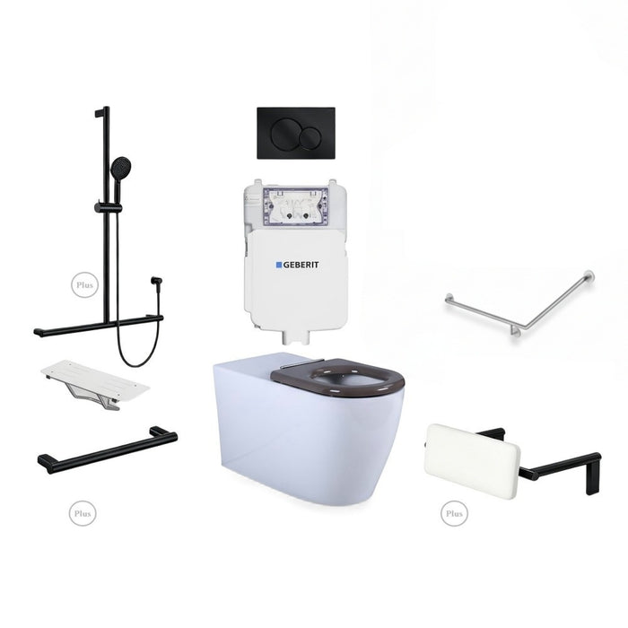 Disable Plus Package 40° Without Basin & Mixer Premium Finish Upgrade - Left Hand
