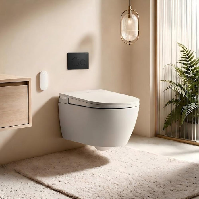 590*400*425mm Lafeme Sesto Rimless Wall Hung Minimalist Smart Toilet Suite With Advanced Self-Cleaning