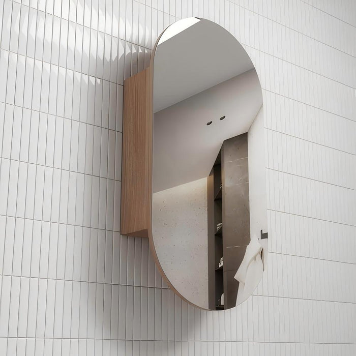 450*900mm Aulic Beau Monde Oval Frameless Copper-free Shaving Cabinet