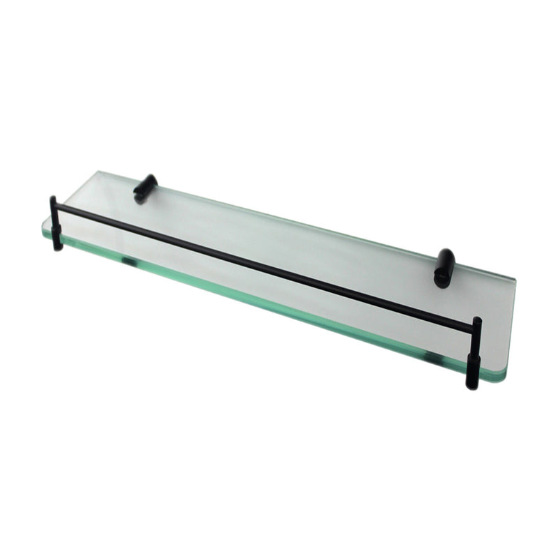 R90BK Matte Black Mirage Glass Shelf