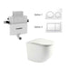570*360*410mm Mercio Norton99 Matt White Mercio Quiet Wall-Faced Floor Toilet & Geberit Alpha Cistern & Button