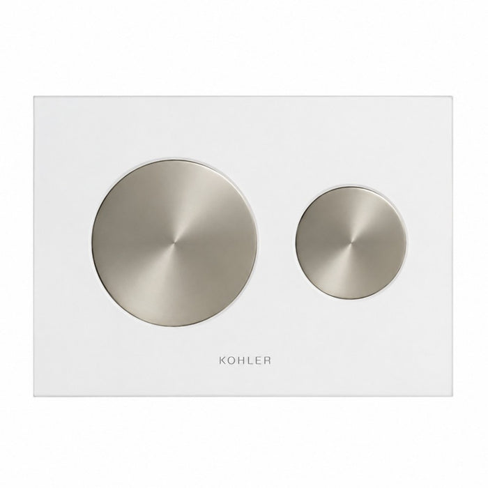 Kohler Skim 225mm Metal & Glass Flush Plate for Pneumatic Cisterns Only
