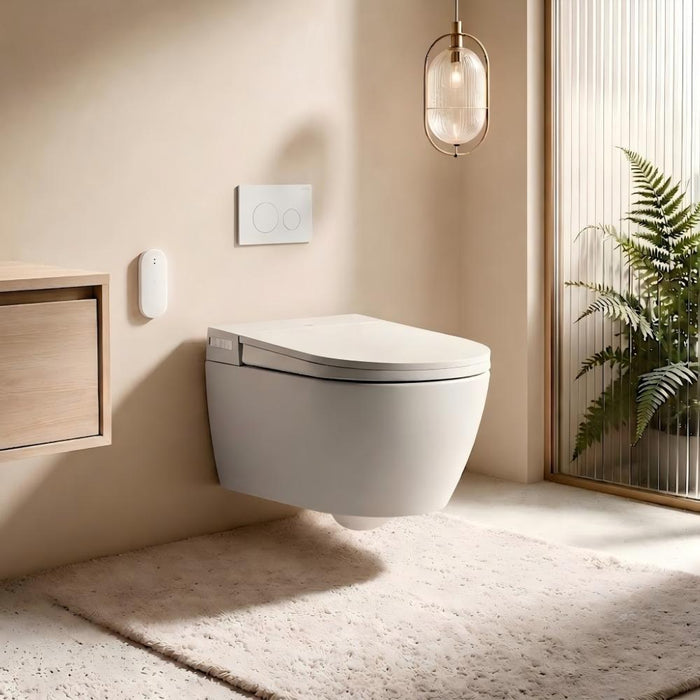 590*400*425mm Lafeme Sesto Rimless Wall Hung Minimalist Smart Toilet Suite With Advanced Self-Cleaning