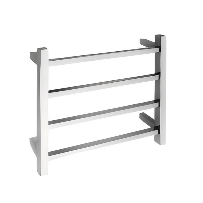 440*500*110mm 4 Square Bars Heated Towel Rail With Chrome Stainless Steel (304) With Polished Finish