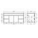 900-1800*460mm Bathroom Vanity Standard PVC Gloss White Wall Hung Vanity - HD reno