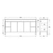 900-1800*460mm Bathroom Vanity Standard PVC Gloss White Freestanding With Kickboard Vanity - HD reno