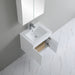 600-750*460mm Bathroom Vanity Standard PVC Gloss White Wall Hung Soft Closing  Vanity - HD reno