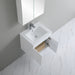 600-750*460mm Bathroom Vanity Standard PVC Gloss White Wall Hung Soft Closing  Vanity - HD reno