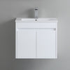 600-750*460mm Bathroom Vanity Standard PVC Gloss White Wall Hung Soft Closing  Vanity - HD reno