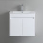 600-750*460mm Bathroom Vanity Standard PVC Gloss White Wall Hung Soft Closing  Vanity - HD reno