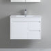 600-750*460mm Bathroom Vanity Standard PVC Gloss White Wall Hung Soft Closing  Vanity - HD reno