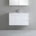 900-1800*460mm Bathroom Vanity Standard PVC Gloss White Wall Hung Vanity - HD reno