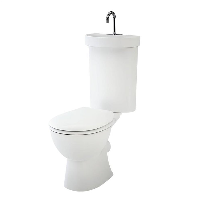 660*383*935mm Caroma Profile 5 Deluxe Close Coupled Toilet Suite With Integrated Hand Basin & Tap