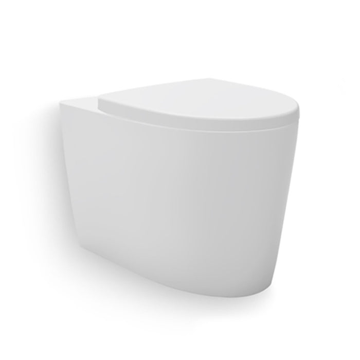 580*370*390mm Kohler Grande Ceramic Gloss White Rimless With Elite Seat/ Slim Seat/Parliament VQC Seat Wall Faced Toilet