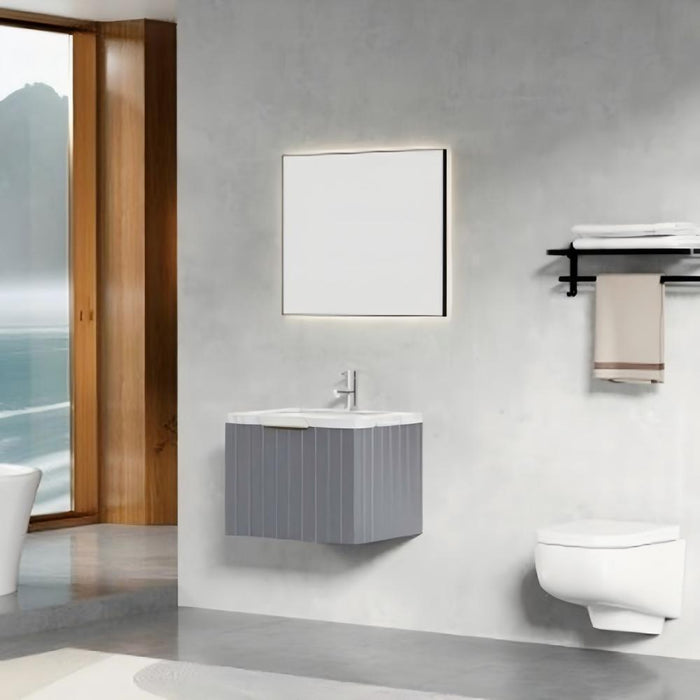 600-1200*460*420mm Roma RC580 Grey Linear Bathroom Cabinet Wall Hung Vanity