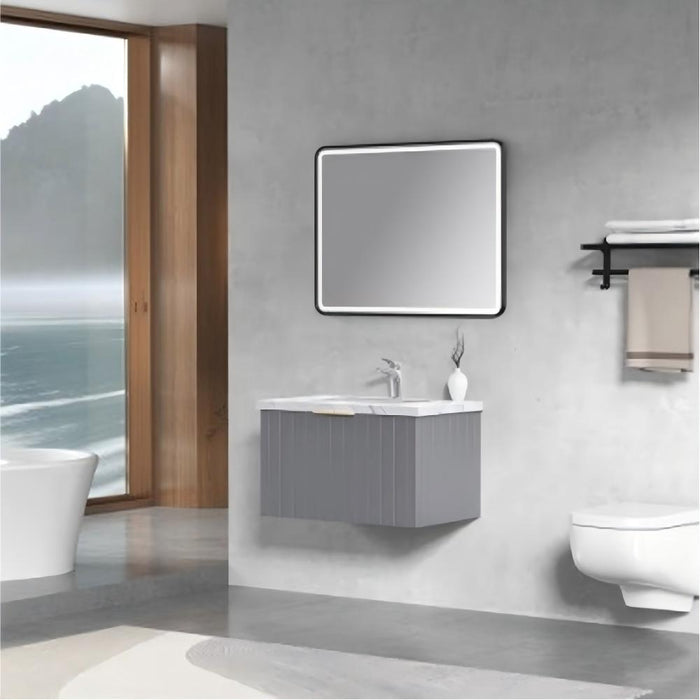 600-1200*460*420mm Roma RC580 Grey Linear Bathroom Cabinet Wall Hung Vanity