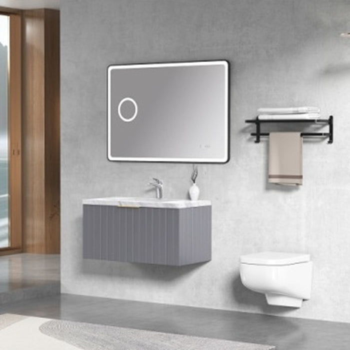 600-1200*460*420mm Roma RC580 Grey Linear Bathroom Cabinet Wall Hung Vanity